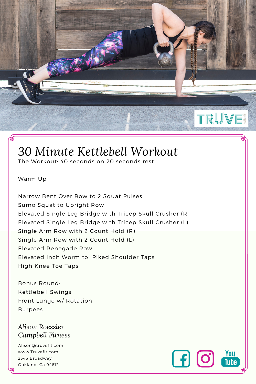 30 Minute Kettlebell Workout Truve Fitness